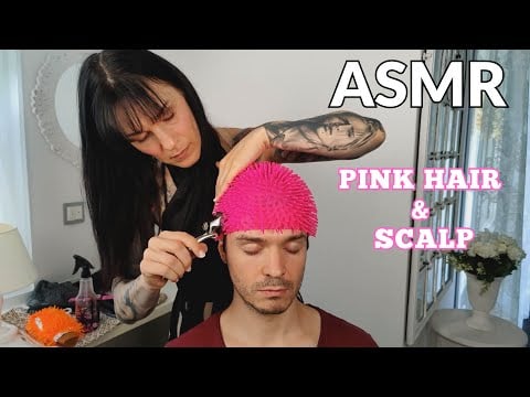 Unique Hairdresser Experience - Pink Hair & Scalp Check ASMR