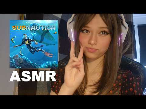 ASMR Whispered Gameplay of SUBNAUTICA (My first time playing!)✨