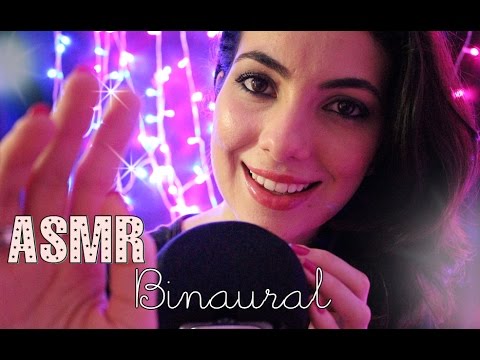 [ASMR BINAURAL] Mouth Sounds ♥ Hand moviments/ Sons com a boca e Movimento com as mãos