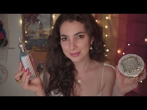 ASMR ARRUMANDO VOCÊ NOIVA TURCA - Makeup e muito ouro!!