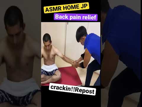 【ASMR】Cracking Back Massage/ Adjustment / Pain relief #asmr#asmrmassage#cracking
