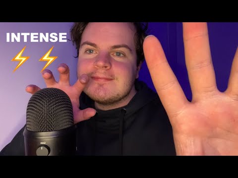 ⚡️ Fast & Aggressive ASMR Intense Mic Scratching + Visuals ! ⚡️