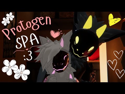 [Furry ASMR] Protogen gives another proot the spa treatment :3 [Sleep-aid] [Soft-spoken] [Whispers]