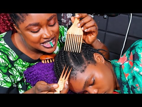 Asmr✨CONCENTRATIVE Scalp scratch Detailed Ear cleaning | Hair crust picking | Intense head massage 