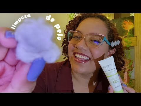 ASMR CUIDANDO DA SUA PELE até VOCÊ DORMIR 💖😴