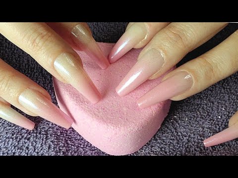 ASMR Aggressive Bath Bomb Scratching | No Talking | Long Nails