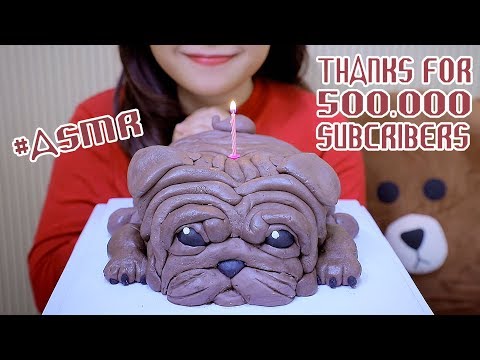 ASMR eating DOG to celebrate 500.000 subcribers *THANK #LINHFAM , SOFT EATING SOUNDS | LINH ASMR