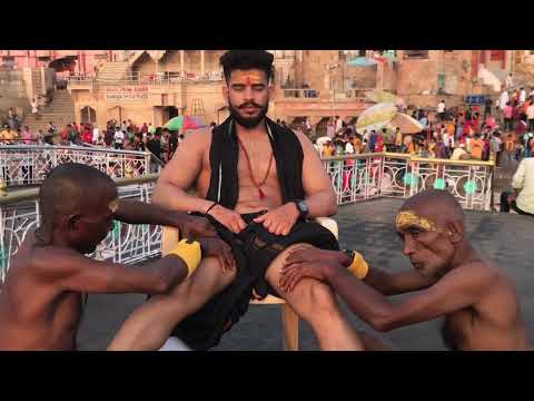Powerful Street Massage Experience 😌 | Indian Muscular Man By Chamunda Brothers