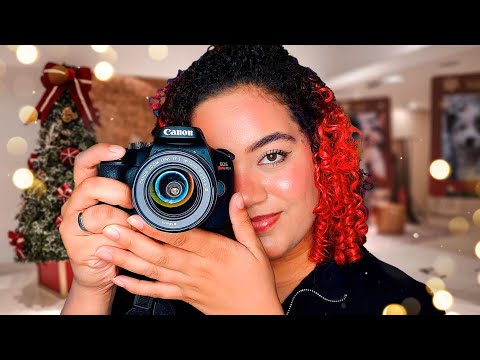 ASMR FOTOGRAFANDO VOCÊ 💖💖 | Sessão de fotos de Natal 🎄