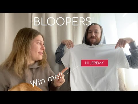 BLOOPERS + How to win subscriber shirt giveaway! - NOT ASMR