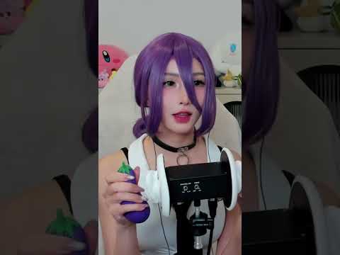 Reze with eggplant #cosplay #asmrsounds