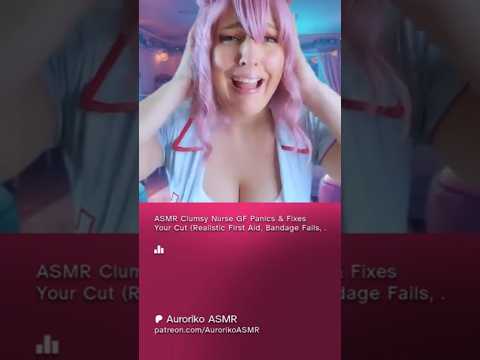 Clumsy Nurse GF Panics & Fixes Your Cut #ASMR #Roleplay #NurseASMR #FirstAid #PersonalAttention