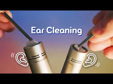 ASMR 양쪽 귀를 자극하는 바삭 바스락 귀청소🥠 No Talking, Ear cleaning