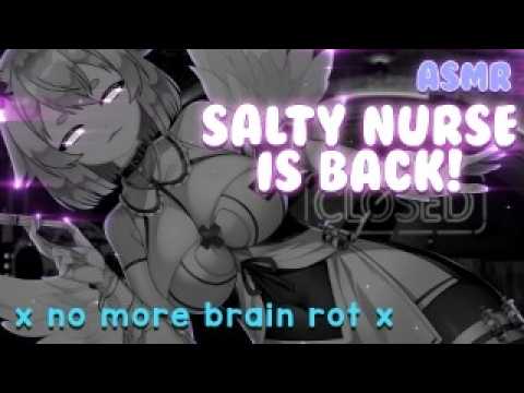 [ASMR] Salty Nurse Removes Brain Rot From Your Ears 👂🏼Ear Cleaning, Roleplay