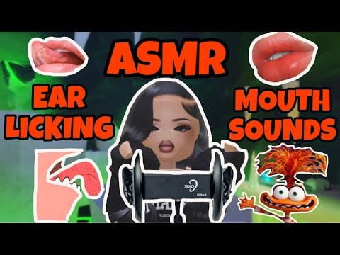 Roblox ASMR ☆ TINGLY EAR LICKING AND MOUTH SOUNDS,  💦🫦 ૮꒰ྀི• . • ꒱ྀིა , High SensitivityyyyZzZzzz
