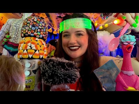 Acupuncture/ Polly, hair brush, plastic spoon, finger lights, tapping, mouth sounds, mic covers, etc