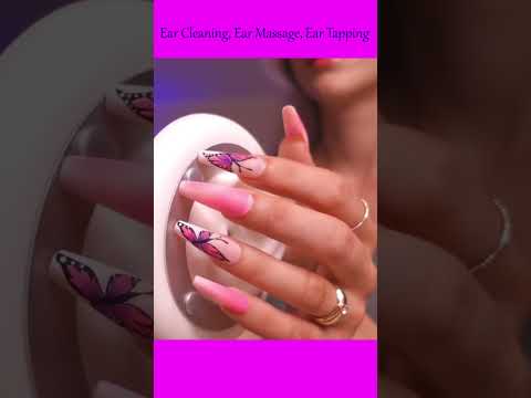 ASME Ear Cleaning, Ear Massage, Ear Tapping ❤️ #asmr #shorts