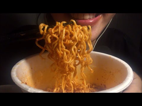 ASMR Spaghetti Korean Noodles **Eating and cooking sound**