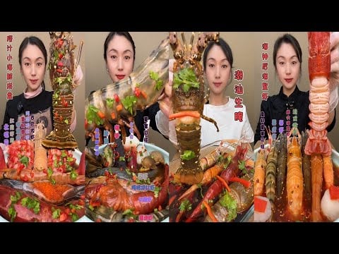 🍤🎶🌊 Crunch Perfection ASMR Seafood Mukbang | 완벽한 바삭 해산물 ASMR | 完璧な食音 | 极致咀嚼海鲜吃播