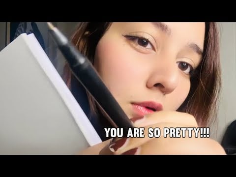 ASMR Drawing you in 2 minutes (I'm obsessed with you) 