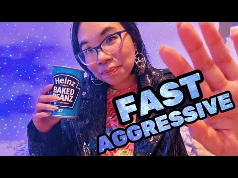 ASMR FAST AND AGGRESSIVE TRIGGERS (Tapping, Scratching, Leather Sounds) ⏩⚡ [No Talking]