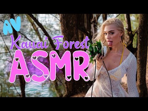 ASMR ocean forest nymph caresses your ears at sunset