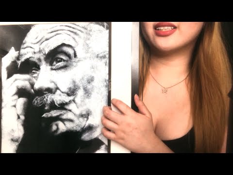 [ASMR] EXPLAINING MY ARTWORKS + tapping