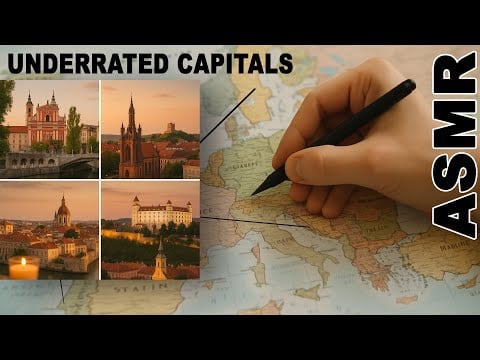 ASMR: The Most Underrated Capitals of Europe - Hidden Gems | ASMR geography & map tracing