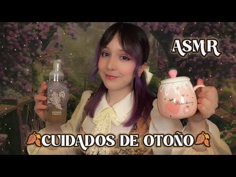 ⭐ASMR Spa & Cuidados de Otoño 🍂 Pumpkin Spice Latte, Cozy Personal Attention & Kalimba