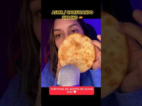 Calificando snacks 🇪🇸 #asmr #asmrmouthsounds #asmrcasero #relax #asmrsnacks#asmrcommunity