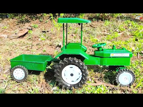 mini swaraj Tractor sand load stuck in mud help mini Auto Rickshaw | rainbow jungle tv