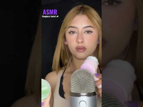 ASMR Limpieza facial 🧼