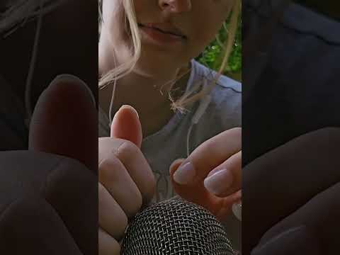 reverse mic scratching in nature #asmr #tingles #relax