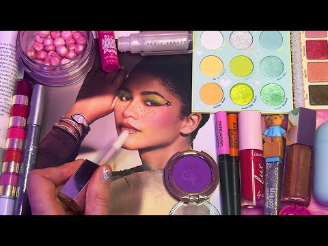 ASMR Applying Makeup to Magazines (Whispered)