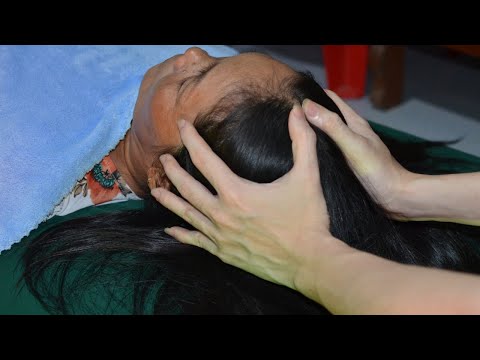 ASMR Real Person Scalp Massage, Scalp Scratching, Scalp Check Relaxing For Sleep - No Talking