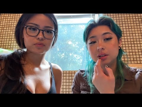 Doing my Friend’s makeup ASMR 