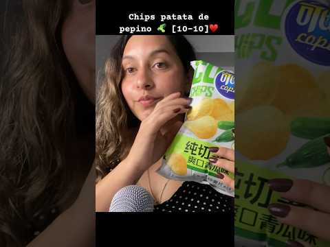 Calificando snacks asiáticos ♥️🥒 #asmr #asmrsounds #asmrcommunity #food #eating #snacks