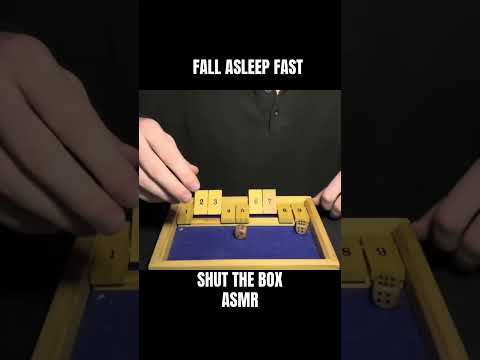shut the box asmr 😴💤 | asmr soft, inaudible whispers, mouth sounds, tapping & wood sounds 🎲