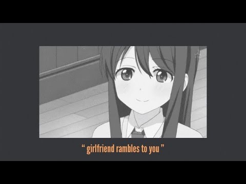 asmr Girlfriend cuddles you while rambling