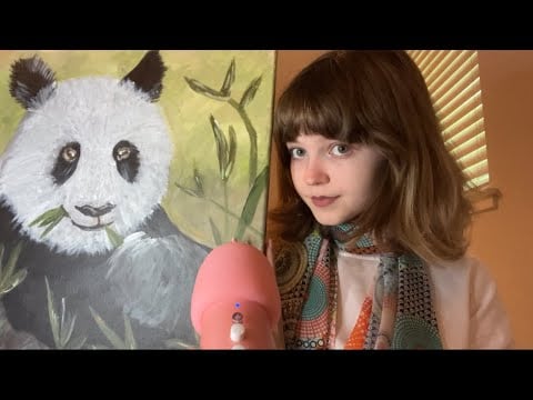 囁き声ASMR - 絵買いたいですか？美術館のギフトショップへようこそ！| 日本語のASMR | タッピング | ロールプレイ