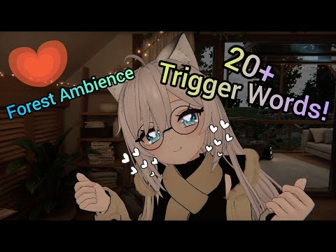 A Bunch Of Trigger Words! + Rain Ambience 🌧🌳 | ASMR