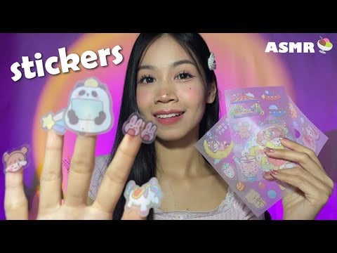 ASMR Putting Stickers On Your Face 🧸🍧💖