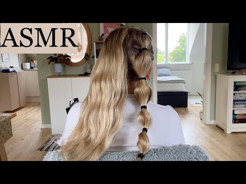 ASMR | Relaxing Hair Play *Making Bubble Braids* ❤️ (no talking)