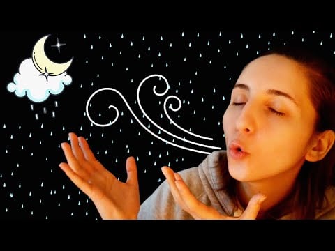 ASMR : Je reproduis le son de la pluie et du vent