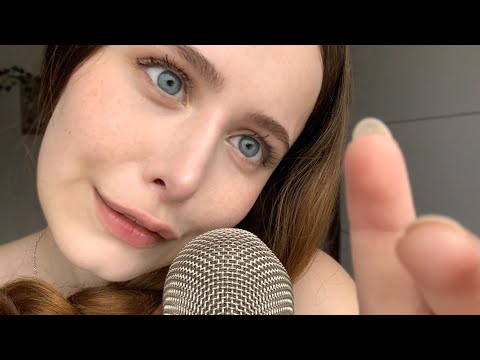 ASMR ♡ sensitive mouth sounds and hand movements for sleep 