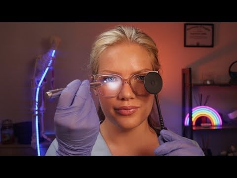 ASMR ITA 👁️ Esame Occhi Dettagliato | Luce, Test Visivi & Attenzione Ravvicinata Soft Spoken