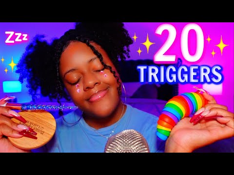 ASMR | 20 TRIGGERS IN 20 MINUTES 😴💕✨(DEEP SLEEP TINGLES 💤)