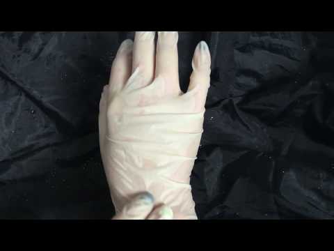 LATEX GLOVES (´ ω `♡) swetty👌 hand movements  [[ASMR]]