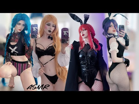 ASMR Scratching | Villain Girls Cosplay #asmr #asmrcosplay