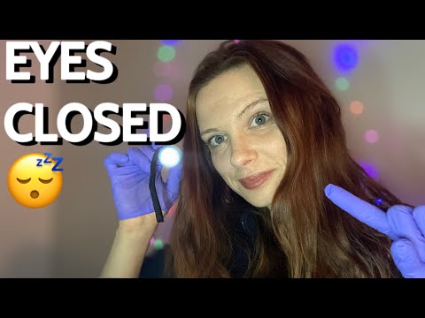 ASMR CRANIAL NERVE EXAM BUT EYES CLOSED 👀 🧠 #asmrcranialnerveexam #asmr